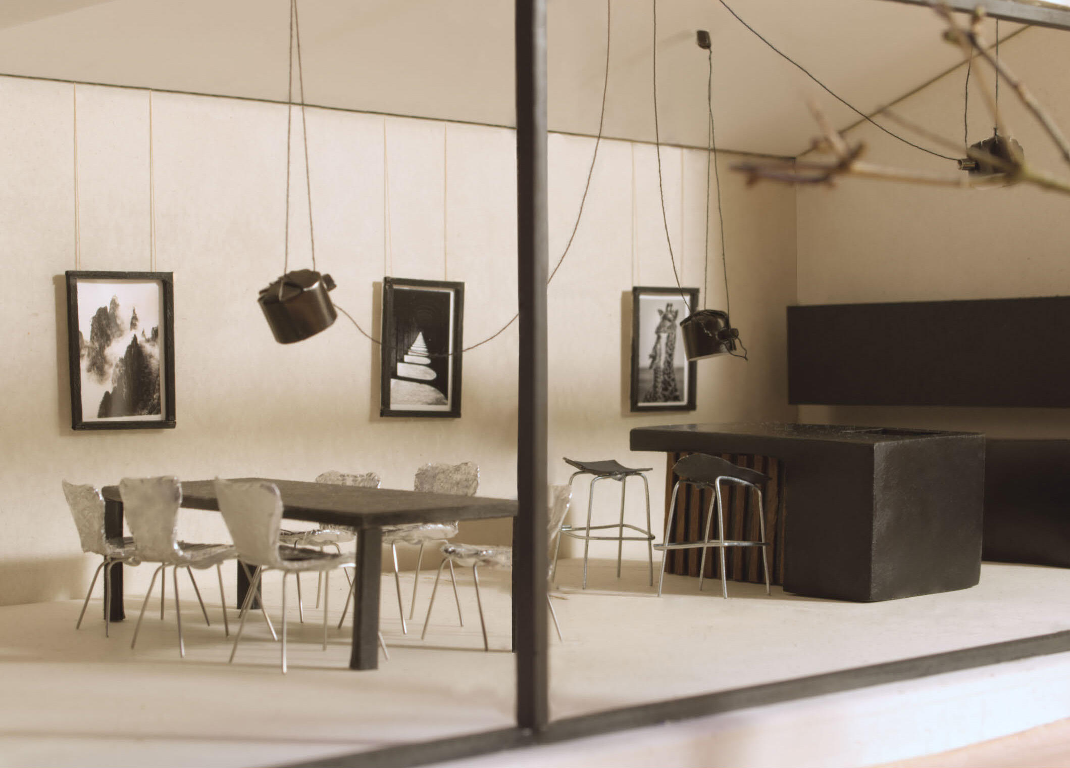 Modellfoto des Wohnraumes I